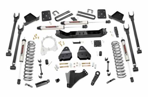 Rough Country - 56070 | 6 Inch Ford Suspension Lift Kit w/ V2 Monotube Shocks (Diesel, With Overloads)