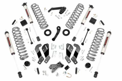 Rough Country - 69370 | 3.5 Inch Jeep Suspension Lift Kit w/ V2 Monotube Shocks