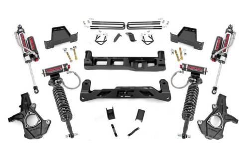 Rough Country - 26350 | Rough Country 7.5 Inch Lift Kit For Chevrolet Silverado / GMC Sierra 1500 | 2007-2013 | Vertex Coilovers, Vertex Reservoir Shocks