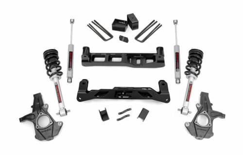 Rough Country - 24733 | 5 Inch GM Suspension Lift Kit w/ Lifted Struts, Premium N3 Shocks