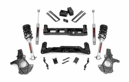 Rough Country - 24834 | 5 Inch GM Suspension Lift Kit w/ Lifted Struts, Premium N3 Shocks