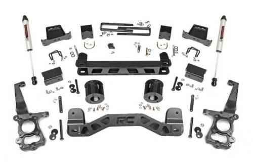 Rough Country - 55370 | 6 Inch Ford Suspension Lift Kit w/ V2 Monotube Shocks