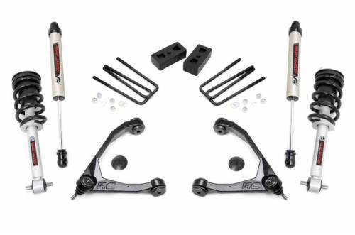 Rough Country - 24671 | 3.5 Inch GM Suspension Lift Kit w/ lifted Struts, V2 Monotube Shocks