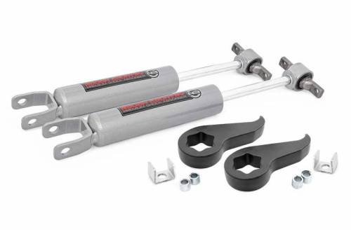 Rough Country - 959430 | Rough Country 1.5-2 Inch Leveling Kit With Torsion Bar Keys For Chevrolet Silverado / GMC Sierra 2500HD & 3500HD | 2020-2024 | Premium N3