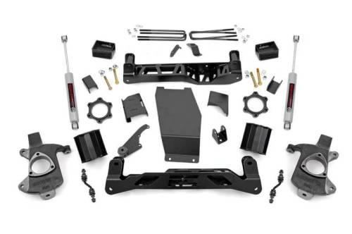 Rough Country - 22431 | 5 Inch GM Suspension Lift Kit w/ Strut Spacers, Premium N3 Shocks