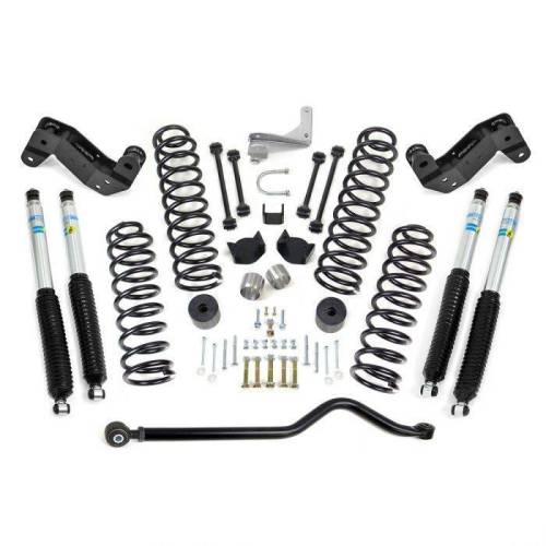 ReadyLIFT Suspensions - 69-6404 | ReadyLift 4 Inch Jeep Coil Spring Lift Kit With Adjustable Track Bar & Bilstein Shocks For Jeep Wrangler JK | 2017-2018