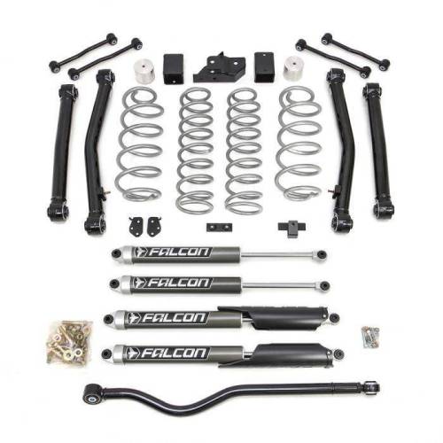 ReadyLIFT Suspensions - 69-6837 | ReadyLift 3.5 Inch Terrain Flex Kit With Falcon 2.1 Shocks (2018-2023 Wrangler JL)