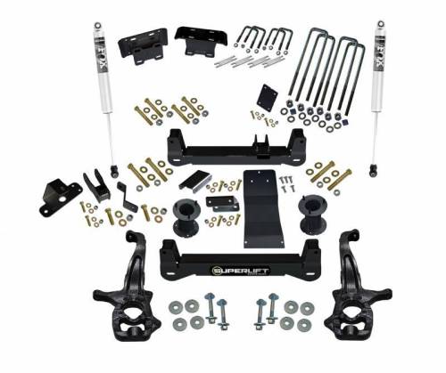 SuperLift - K182F | Superlift 6 Inch Suspension Lift Kit With Fox 2.0 Shocks (2019-2023 Silverado, Sierra 1500 4WD | Excludes AT4, Trailboss)