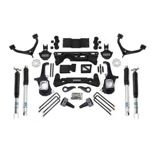 ReadyLIFT Suspensions - 44-3072 | ReadyLift 7-8 Inch Suspension Lift Kit with Bilstein Shocks (2011-2019 Silverado, Sierra 2500 HD, 3500 HD)