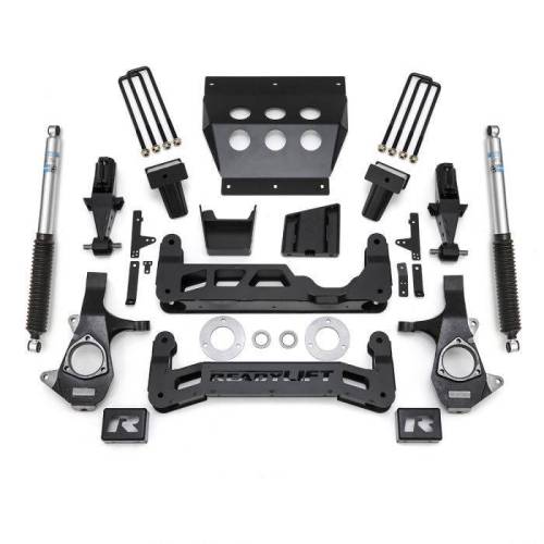 ReadyLIFT Suspensions - 44-3470 | ReadyLift 7 Inch Suspension Lift Kit with Bilstein Shocks (2014-2018 Silverado, Sierra 1500 with OE Cast Aluminum Arms)