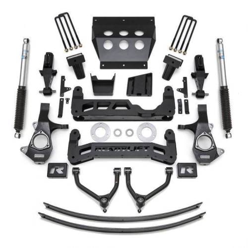 ReadyLIFT Suspensions - 44-3491 | ReadyLift 9.0 Inch Suspension Lift Kit w/ Bilstein Shocks (2014-2018 Silverado, Sierra 1500 | Cast Steel Control Arms)