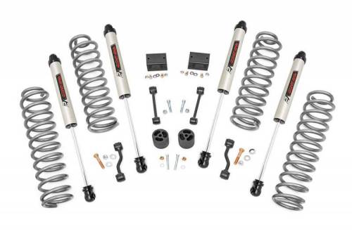 Rough Country - 66670 | Rough Country 2.5 Inch Lift Kit For Jeep Wrangler JL Rubicon 4WD | 2018-2023 | V2 Monotube Shocks, Rubicon