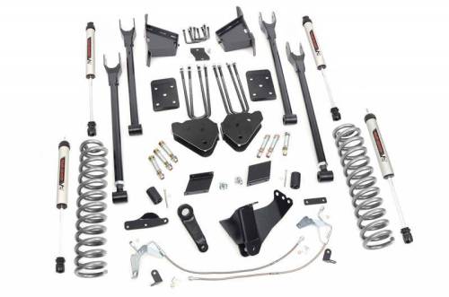 Rough Country - 52770 | Ford 6 Inch Suspension Lift Kit w/ V2 Monotube Shocks (Diesel Engine, No Overloads)