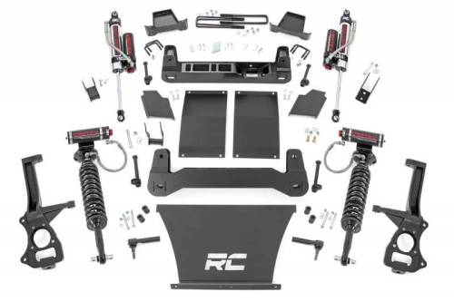 Rough Country - 21750 | Rough Country 6 Inch Lift Kit For Chevrolet Silverado 1500 2/4WD | 2019-2024 | 4.3L; 5.3L; 6.2L Engine, Rear Multi-leaf Spring, Vertex Coilovers With Vertex Shocks