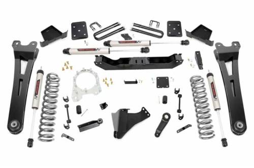 Rough Country - 55870 | 6 Inch Ford Suspension Lift Kit w/ V2 Monotube Shocks (Diesel Engine, No Overloads)