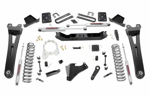 Rough Country - 55430 | 6 Inch Ford Suspension Lift Kit w/ Radius Arms (17-22 F-250/350 4WD | Diesel | 4 Inch Axle | w/ Overloads)