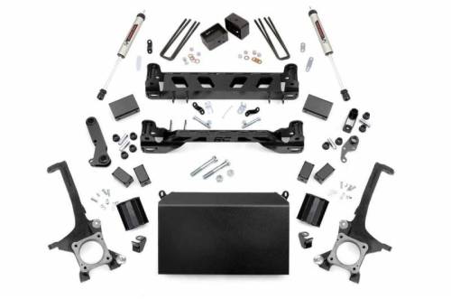 Rough Country - 75270 | 6 Inch Toyota Suspension Lift Kit w/ Strut Spacers, V2 Monotube Shocks