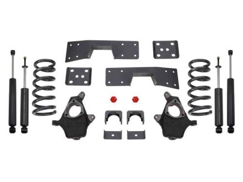 MaxTrac Suspension - KS330935-8 | Complete 3/5 Lowering Kit (1999-2006 Chevrolet, GMC Silverado, Sierra 1500 2WD/4WD | 8 Cylinder)