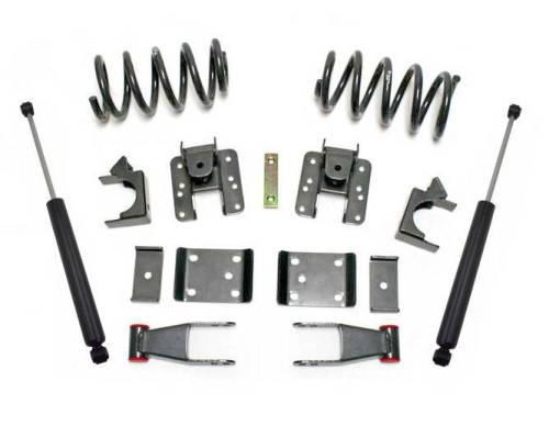 MaxTrac Suspension - K331324-8 | Complete 2/4 Lowering Kit (2007-2013 Chevrolet, GMC Silverado, Sierra 1500 2WD/4WD | Ext/Crew Cab)