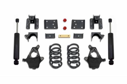 MaxTrac Suspension - KS331335-8 | Complete 3/5 Lowering Kit 2007-2013 Chevrolet, GMC Silverado, Sierra 1500 2WD/4WD | Ext/Crew Cab)