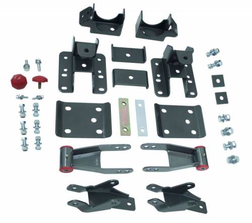 MaxTrac Suspension - 201540 | 4 Inch Rear Lowering Box Kit (2007-2018 Chevrolet, GMC Silverado, Sierra 1500 2WD/4WD)