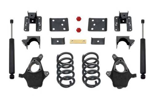 MaxTrac Suspension - KS331535-8 | Complete 3/5 Lowering Kit (2014-2016 Chevrolet, GMC Silverado, Sierra 1500 2WD/4WD | Ext/Crew Cab)