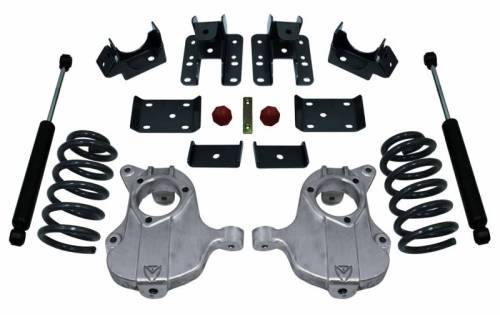 MaxTrac Suspension - KA331535-8 Complete 3/5 Lowering Kit w(2016-2018 Chevrolet, GMC Silverado, Sierra 1500 2WD | Ext/Crew Cab | NON Magneride)