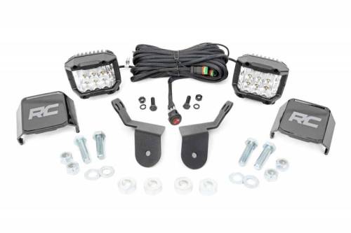 Rough Country - 92012 | Rough Country Dual LED Cube Light Kit For Honda Pioneer | 2016-2022 | 3" Osram Wide-Angle Series