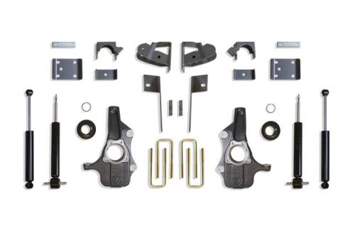 MaxTrac Suspension - KS331935S | Complete 3/5 Lowering Kit (2019-2022 Chevrolet, GMC Silverado, Sierra 1500 2WD/4WD | NO Magneride/Autoride)