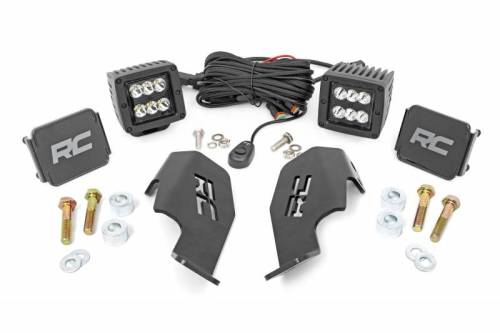 Rough Country - 92032 | Honda Dual LED Cube Kit (19-21 Talon | Black Series)