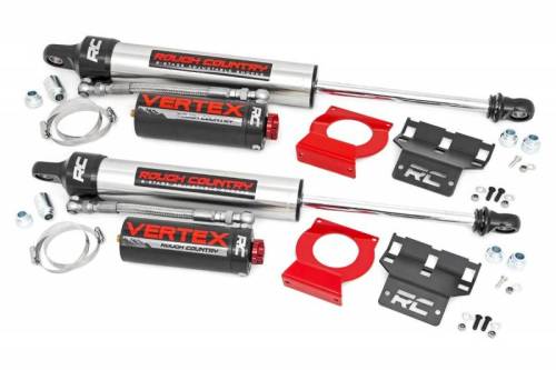 Rough Country - 689024 | Rough Country 6 Inch Vertex 2.5 Adjustable Front Shocks For Jeep Gladiator JT / Wrangler JL, 4xe | 2018-2023