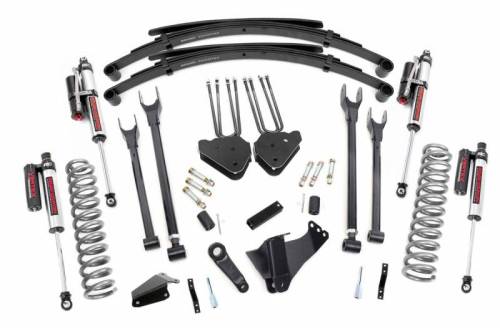 Rough Country - 58250 | 6 Inch Ford 4-Link Suspension Lift System w/ Vertex Shocks (05-07 F-250/350 4WD)