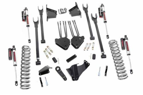 Rough Country - 59150 | 8 Inch Ford 4-Link Suspension Lift Kit w/ Vertex Reservoir Shocks (05-07 F-250/350 4WD | Diesel)