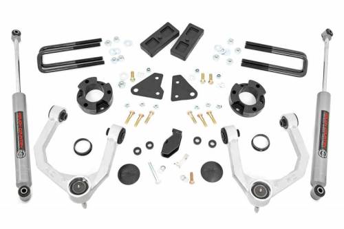 Rough Country - 500010 | Rough Country 3.5 Inch Lift Kit For Ford Ranger 4WD | 2019-2023 | Premium N3, Factory Aluminum Knuckles