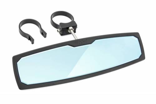 Rough Country - 99007A | Rough-Country UTV Aluminum Rear View Mirror | Dome Light| 12" | 1.75-2" Mount