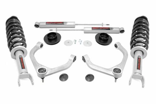 Rough Country - 31431 | Rough Country 3.5 Inch Lift Kit For Ram 1500 2/4WD | 2019-2025 | Lifted N3 Struts, Rear Premium N3 Shocks