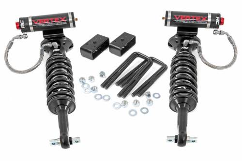 Rough Country - 1320V | Rough Country 2.5 Inch Leveling Lift Kit With Vertex Struts For Chevrolet Silverado / GMC Sierra | 2077-2018