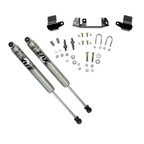 SuperLift - 92718 | Superlift Dual Steering Stabilizer Kit Fox 2.0 Cylinders (2003-2008 Ram 2500/3500 4WD