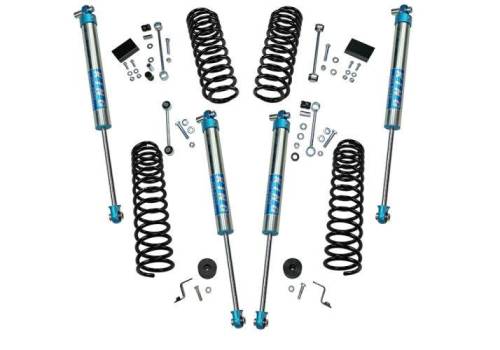 SuperLift - K183KG | Superlift 2.5 Inch Suspension Lift Dual Rate Coil Kit With King 2.0 Shocks (2018-2023 Wrangler JL Unlimited 4WD)