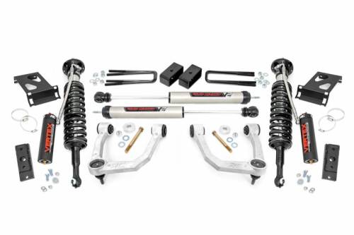 Rough Country - 74257 | Rough Country 3.5 Inch Lift Kit With Upper Control Arms For Toyota Tacoma 2/4WD | 2005-2023 | Front Vertex Adjustable Coilovers, Rear V2 Monotube Shocks