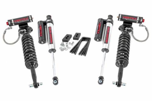 Rough Country - 58650 | Rough Country 2 Inch Lift Kit For Ford F-150 4WD | 2021-2023 | Vertex Coilovers, Vertex Reservoir Shocks