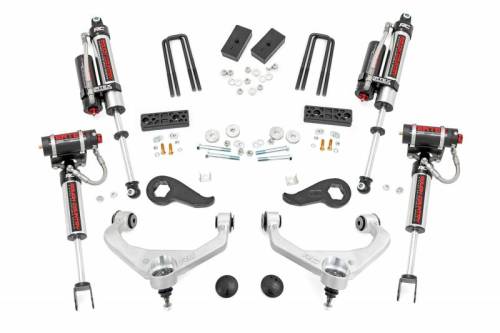 Rough Country - 95850 | Rough Country 3 Inch Lift Kit With Forged Aluminum Upper Control Arms For Chevrolet Silverado / GMC Sierra 2500 HD | Vertex Reservoir