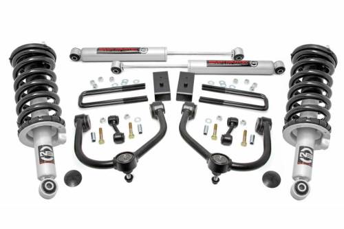 Rough Country - 83431 | 3in  Nissan Bolt-On Lift Kit | Lifted Struts & N3 Shocks (17-2021 Titan 2WD/4WD)