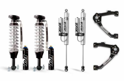 Cognito Motorsports - 210-P1013 | Cognito 3-Inch Elite Leveling Kit with Fox FSRR Shocks (2014-2018 Silverado, Sierra 1500 2WD/4WD With OEM Cast Aluminum/Stamped Steel Control Arms)