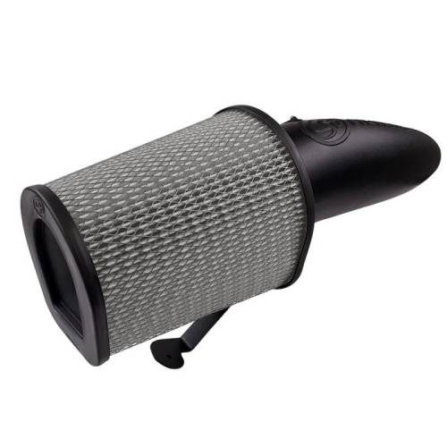 S&B Filters - 75-6002D | S&B Filters Open Air Intake (2020-2023 F250, F350 6.7L Powerstroke) Dry Extendable White