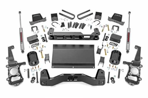 Rough Country - 58730 | Rough Country 6 Inch Lift Kit For Ford F-150 4WD | 2021-2023 | Strut Spacer With Premium N3 Rear Shocks