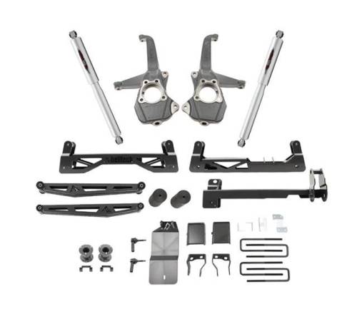 Belltech - 150210BK | Belltech 6 Inch Complete Lift kit with Trail Performance Shocks (2019-2023 Silverado, Sierra 1500 2WD/4WD)