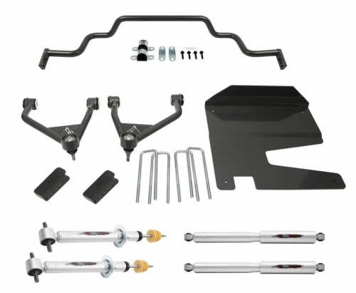 Belltech - 150212TPS | Belltech 4 Inch Complete Lift kit with Trail Performance Struts/Shocks & Front Sway Bar (2019-2023 Silverado/Sierra 1500 2WD/4WD)