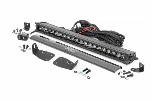 Rough Country - 71037 | Rough Country 20 Inch LED Bumper Mounting Kit For Bronco Sport | 2021-2023 | Black Series With White DRL