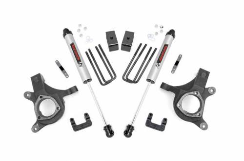 Rough Country - 10870 | 5 inch GM Suspension Lift Kit w/V2 Shocks (07-13 1500 PU 2WD)